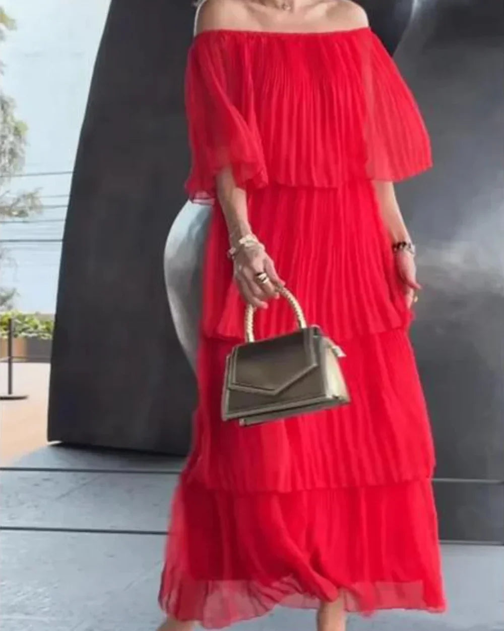 Variant image for Robe Longue Femme Élégante en Mousseline - Parfaite pour Soirée et Été - Mariëlle-19