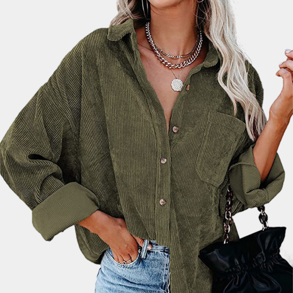 Veste dames en velours côtelé