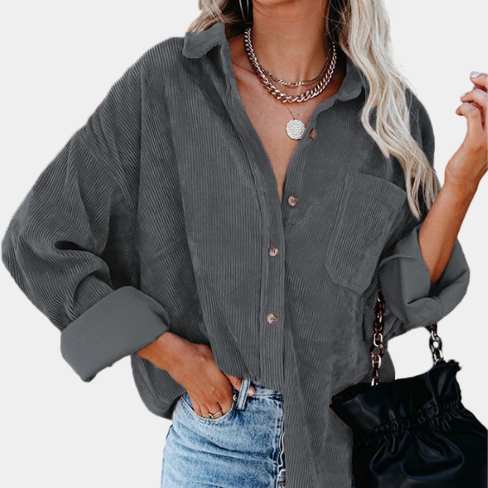 Veste dames en velours côtelé