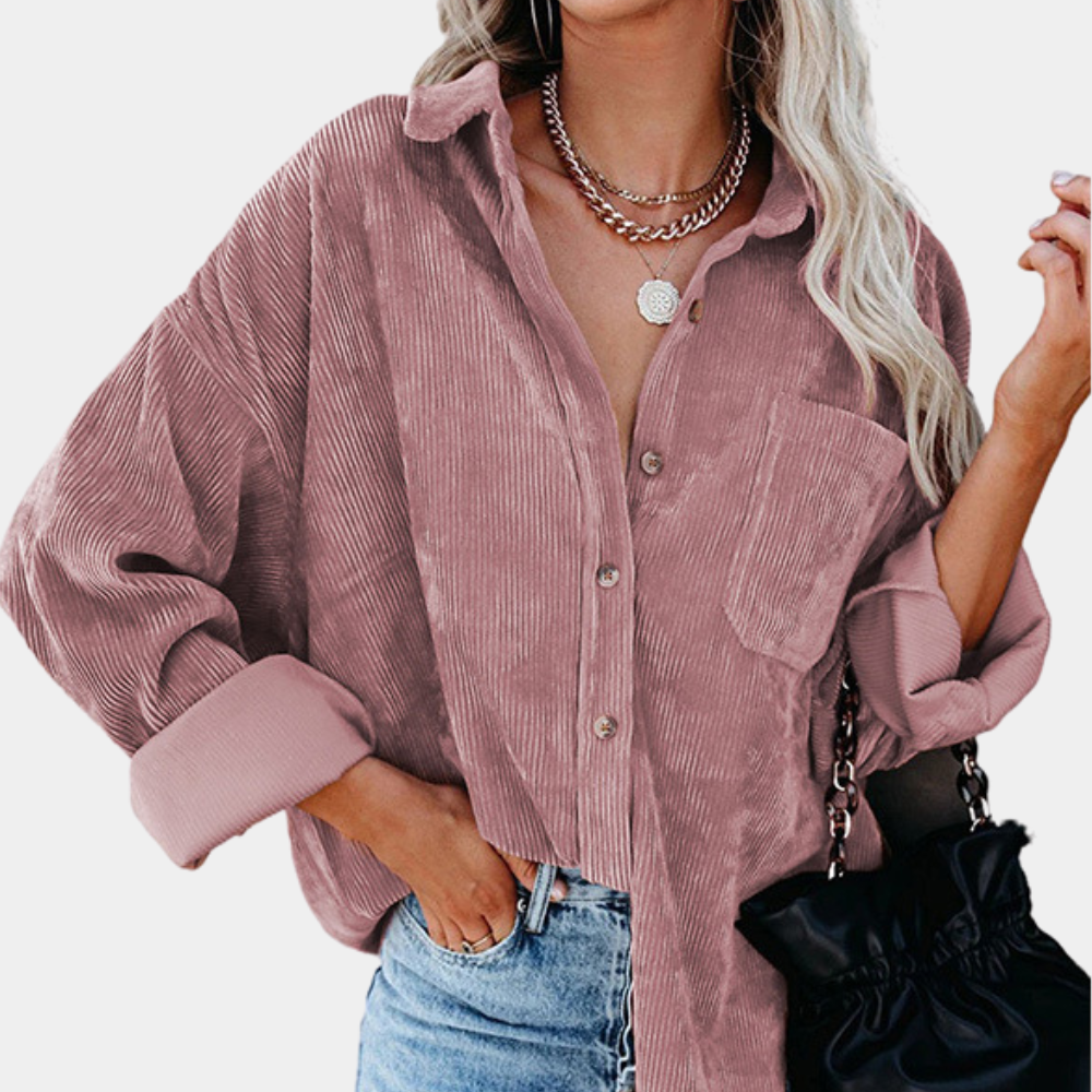 Veste dames en velours côtelé