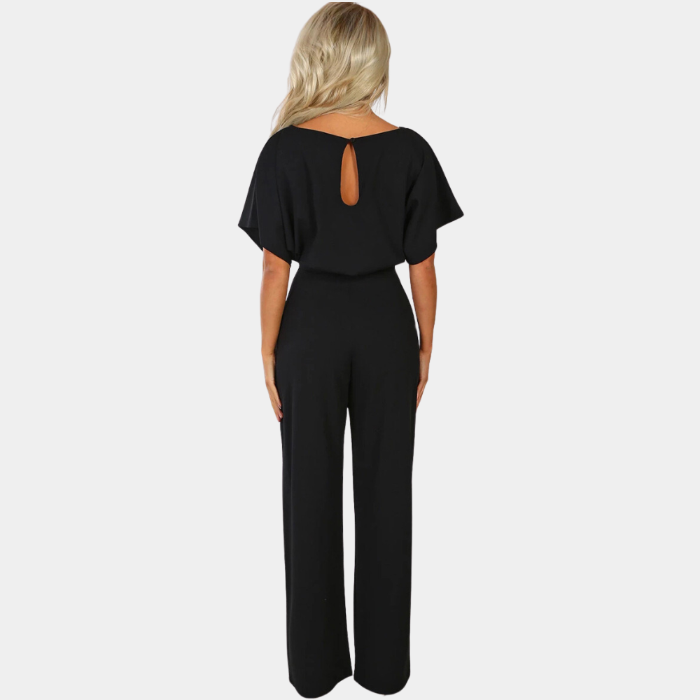 Combinaison Femme Chic à Jambes Larges Élégante - Otilia-3