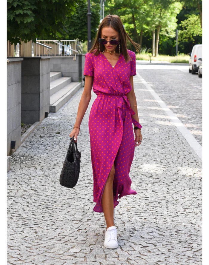 Variant image for Robe Longue Femme Élégante en Tissu Doux - Louise-11