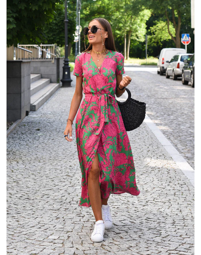 Robe Longue Femme Élégante en Tissu Doux - Louise-2