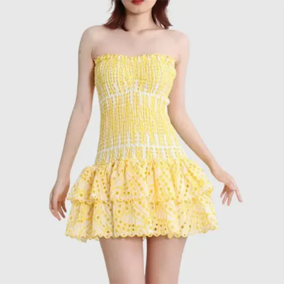 Variant image for Robe Femme Tube Extensible Mini Chic Élégante - Doreis-1