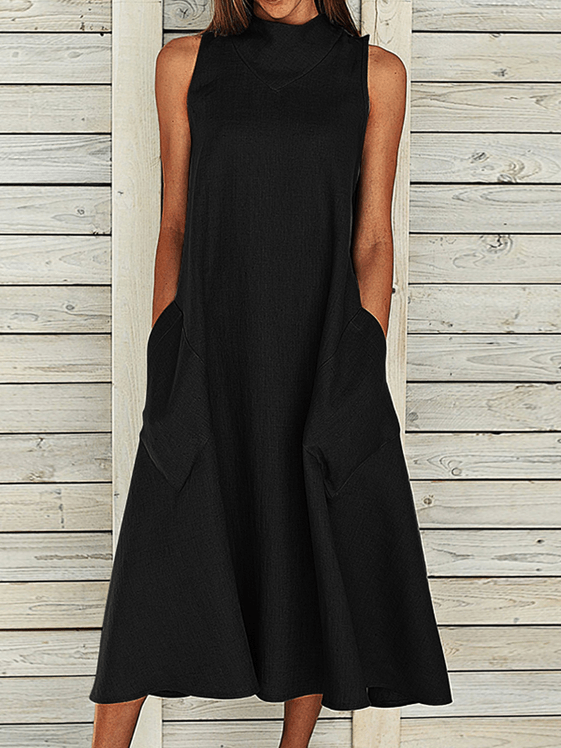 Variant image for Robe Décontractée Ample avec Poches Latérales - Alba-7