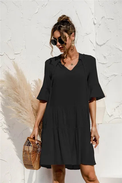 Robe d'été à fleurs pour femmes - Clara