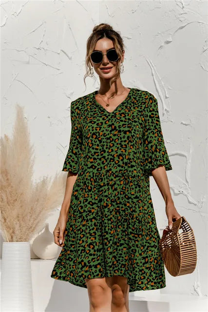Robe d'été à fleurs pour femmes - Clara