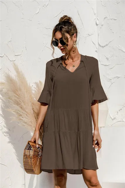 Robe d'été à fleurs pour femmes - Clara