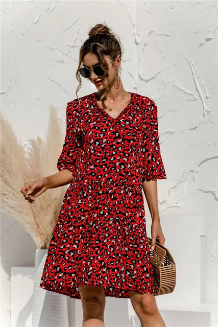Robe d'été à fleurs pour femmes - Clara