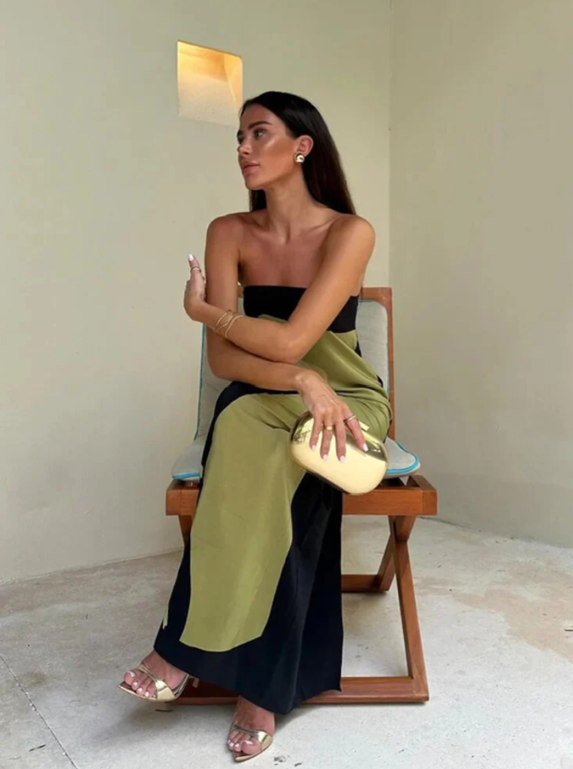 Robe Longue Femme Imprimé Coloré Élégante - Naila-5