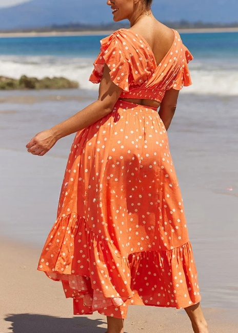 Robe imprimée à pois - Mila