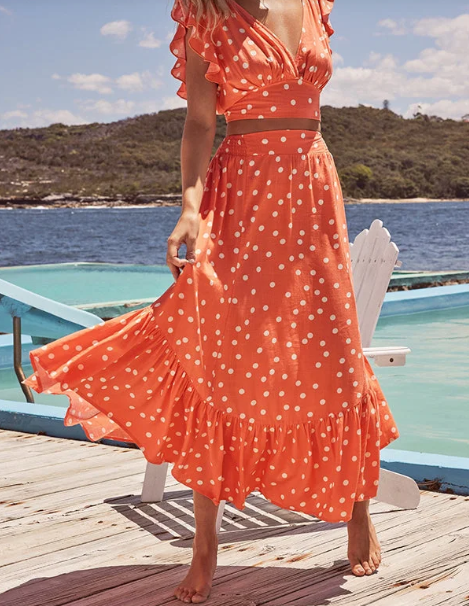 Robe imprimée à pois - Mila