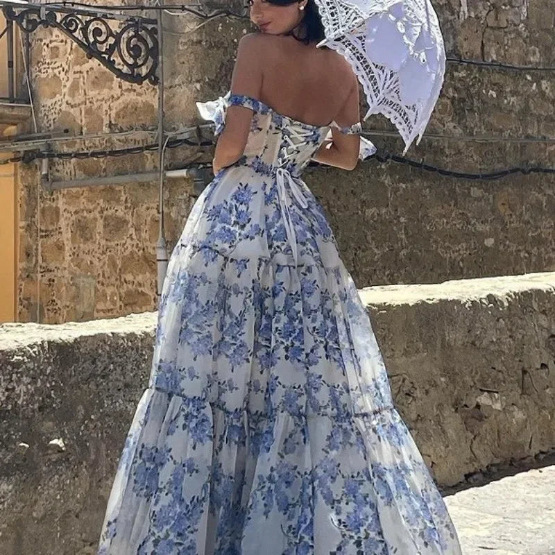 Robe de Soirée Longue Épaule Nue Élégante - Isabelle-2