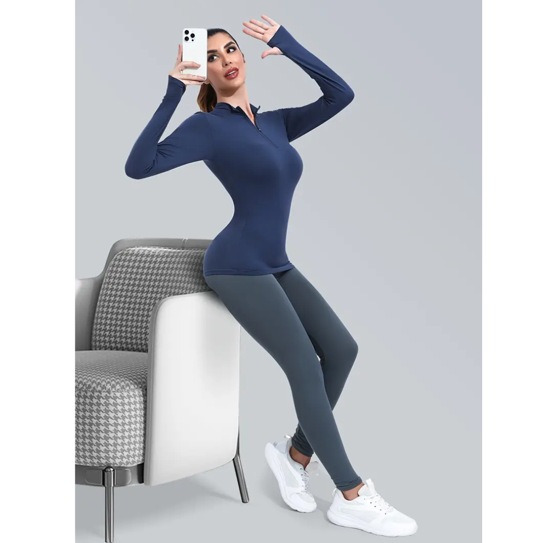 Haut de Yoga Femme Coupe Étroite Élégant - Clara-3