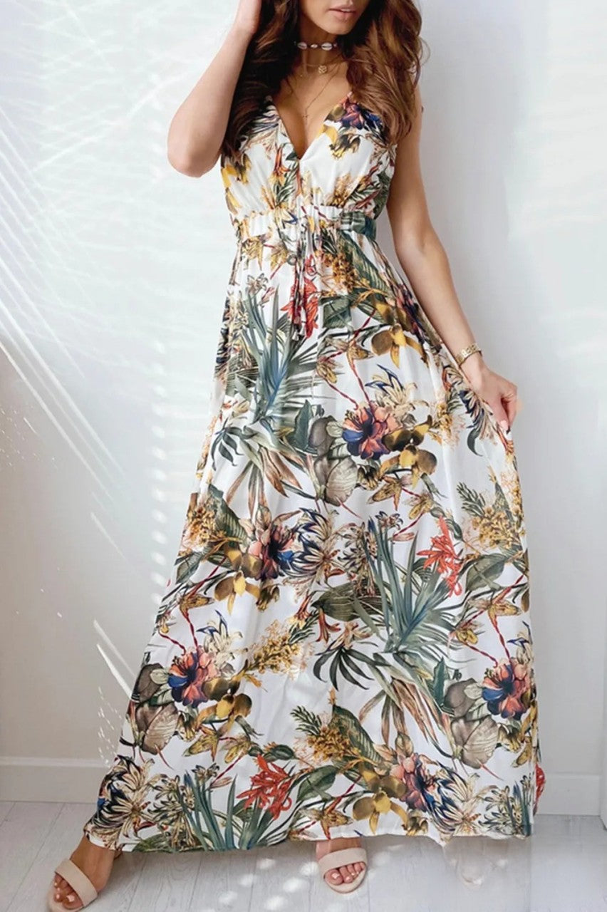 Variant image for Robe Longue Femme Décontractée Col en V - Sara-3