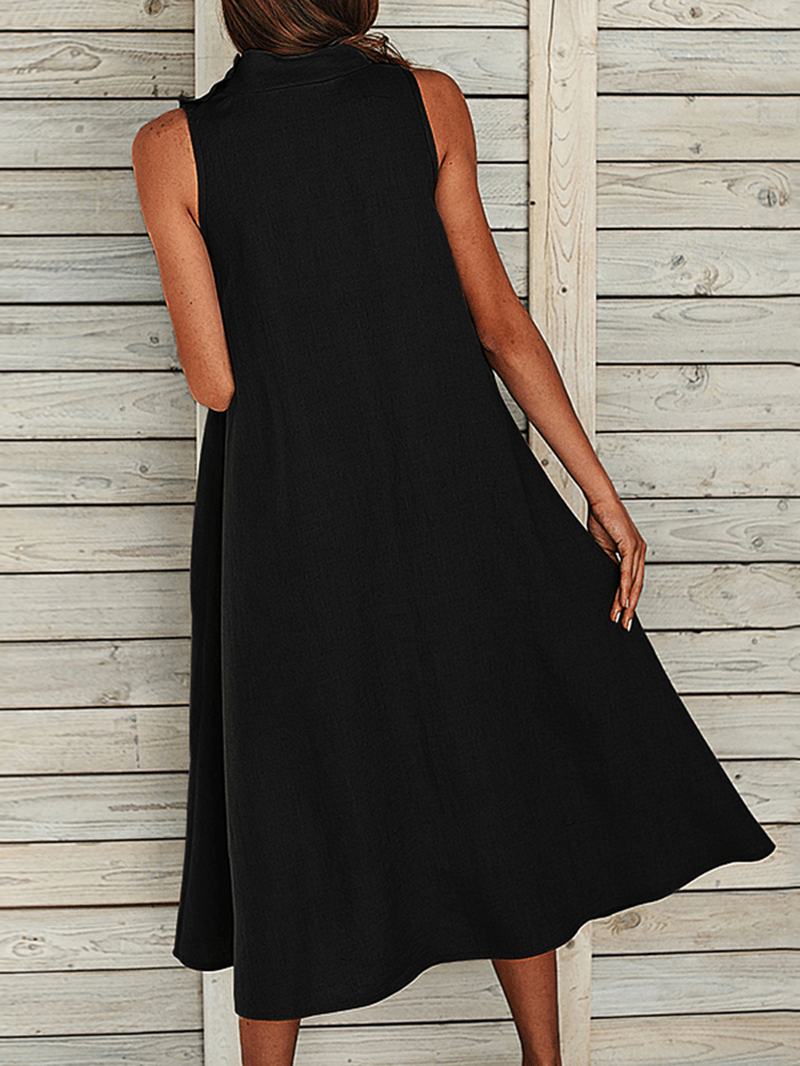 Robe Décontractée Ample avec Poches Latérales - Alba-3
