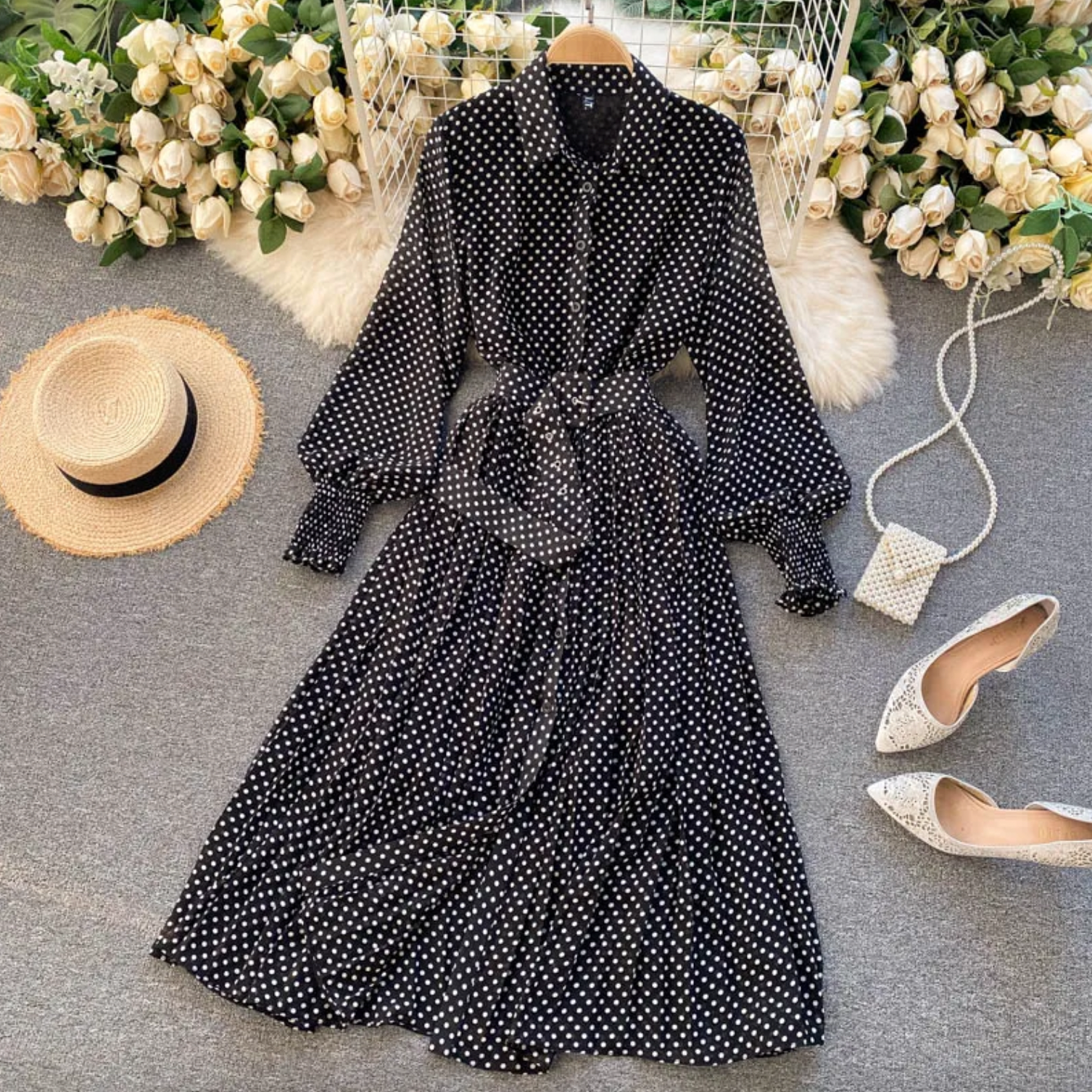 Robe Femme Longue en Mousseline de Soie Élégante pour Soirée - Clara-2