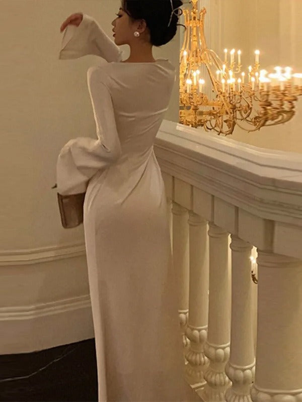 Robe Longue Femme Élégante Confortable - Camille-3