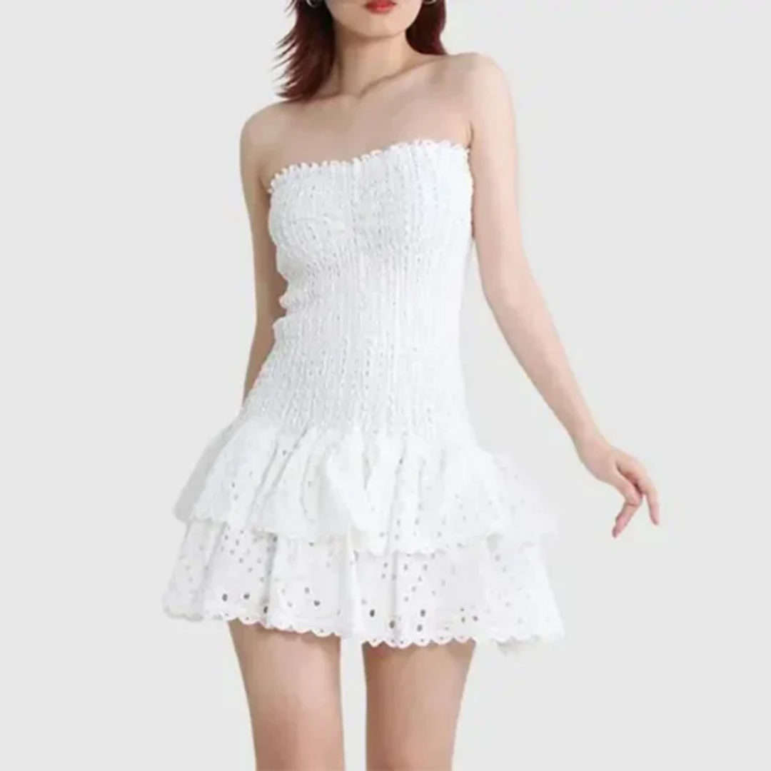 Variant image for Robe Femme Tube Extensible Mini Chic Élégante - Doreis-7