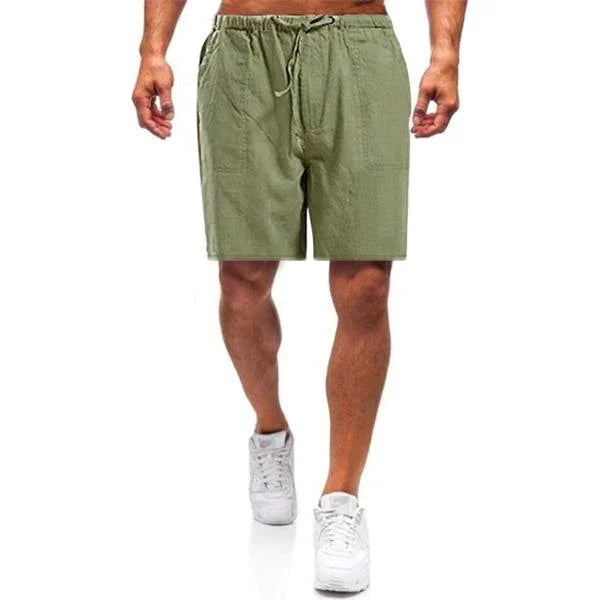 Shorts amples en coton et lin pour hommes - Mac