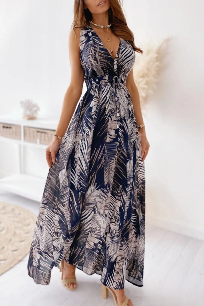 Variant image for Robe Longue Femme Décontractée Col en V - Sara-11