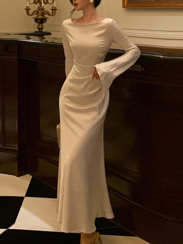 Variant image for Robe Longue Femme Élégante Confortable - Camille-1