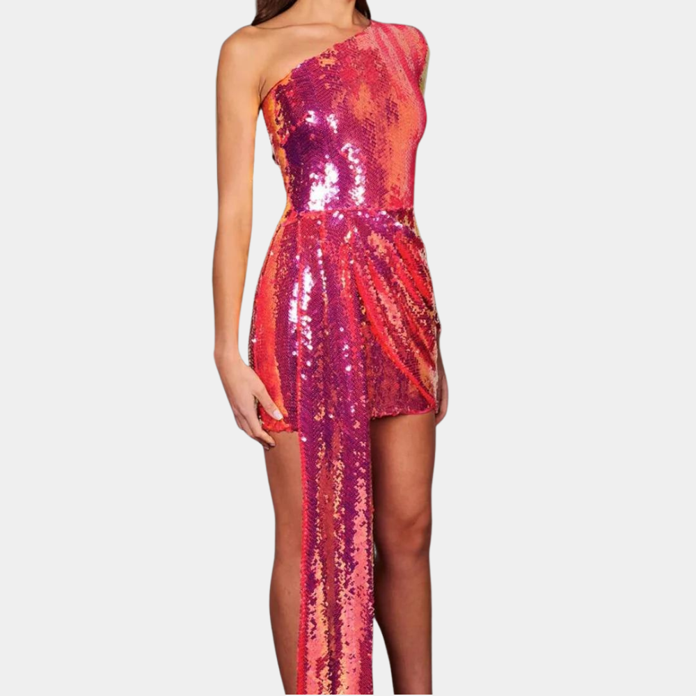 Variant image for Robe Femme Mini Élégante à Paillettes Style Scandinave - Pauline-9