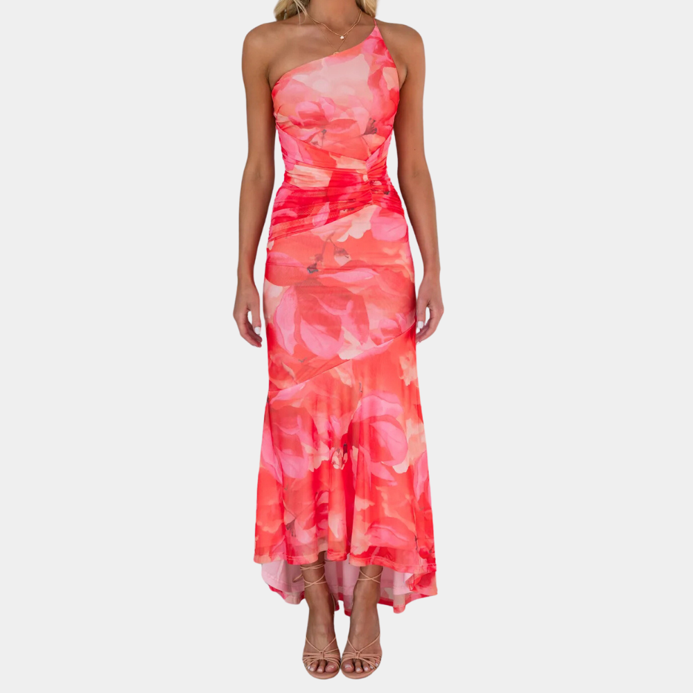 Variant image for Robe Longue Femme Élégante à Épaule Dénudée pour Été - Nadija-1