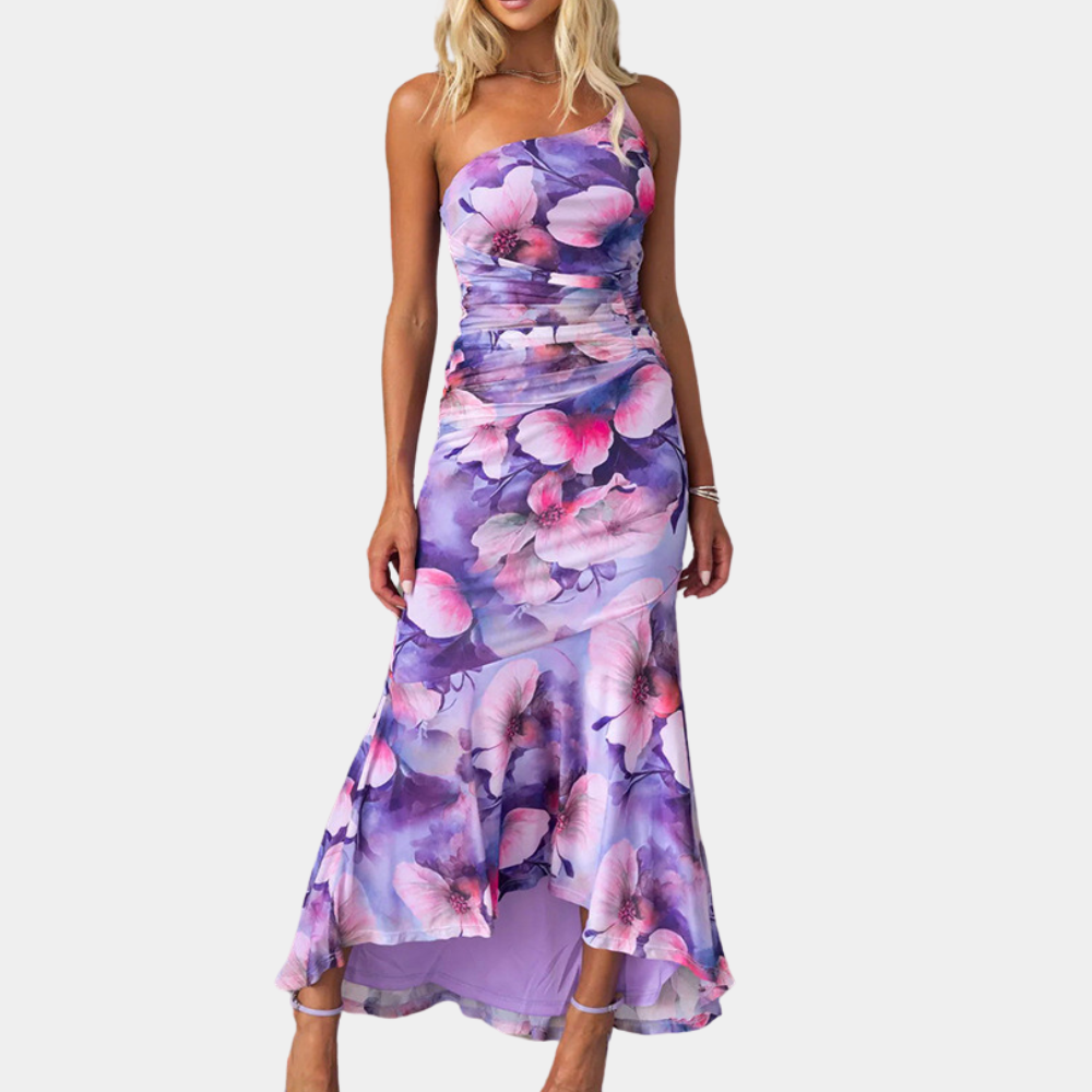 Variant image for Robe Longue Femme Élégante à Épaule Dénudée pour Été - Nadija-6