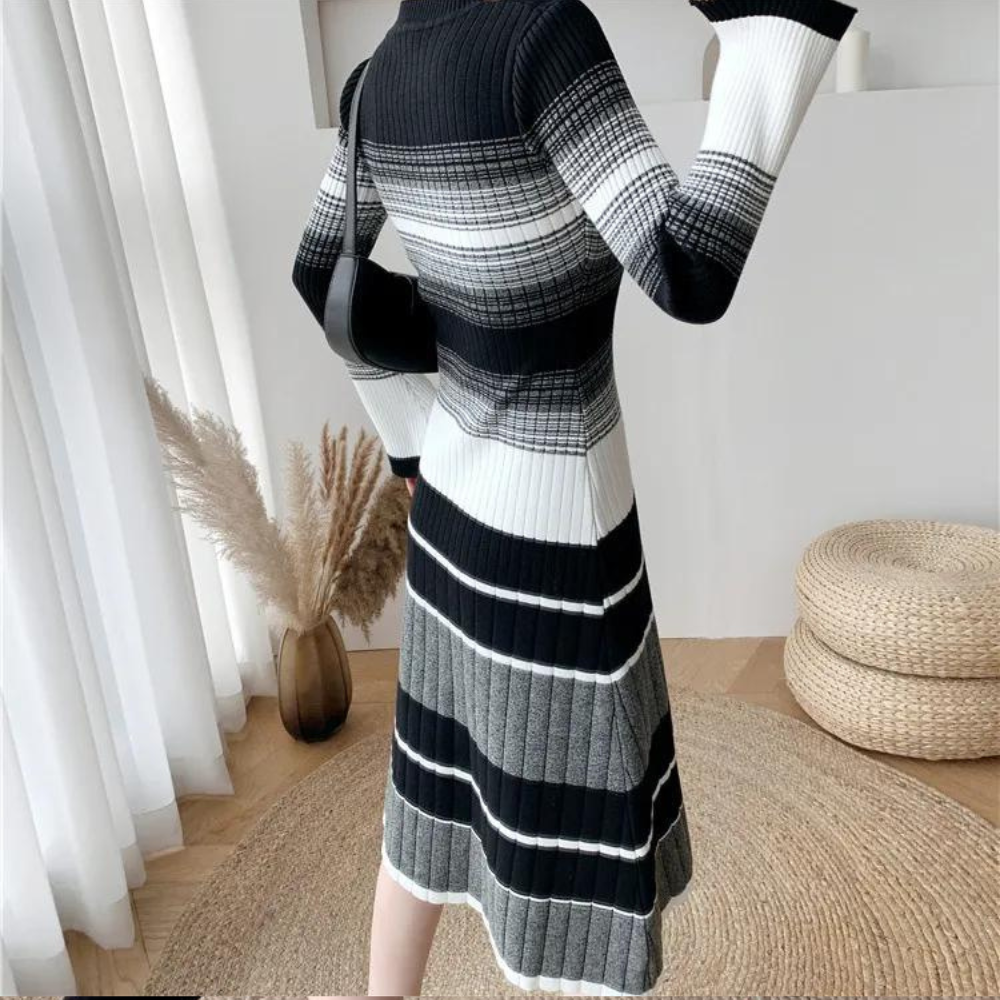 Robe midi polyvalente en maille pour femmes