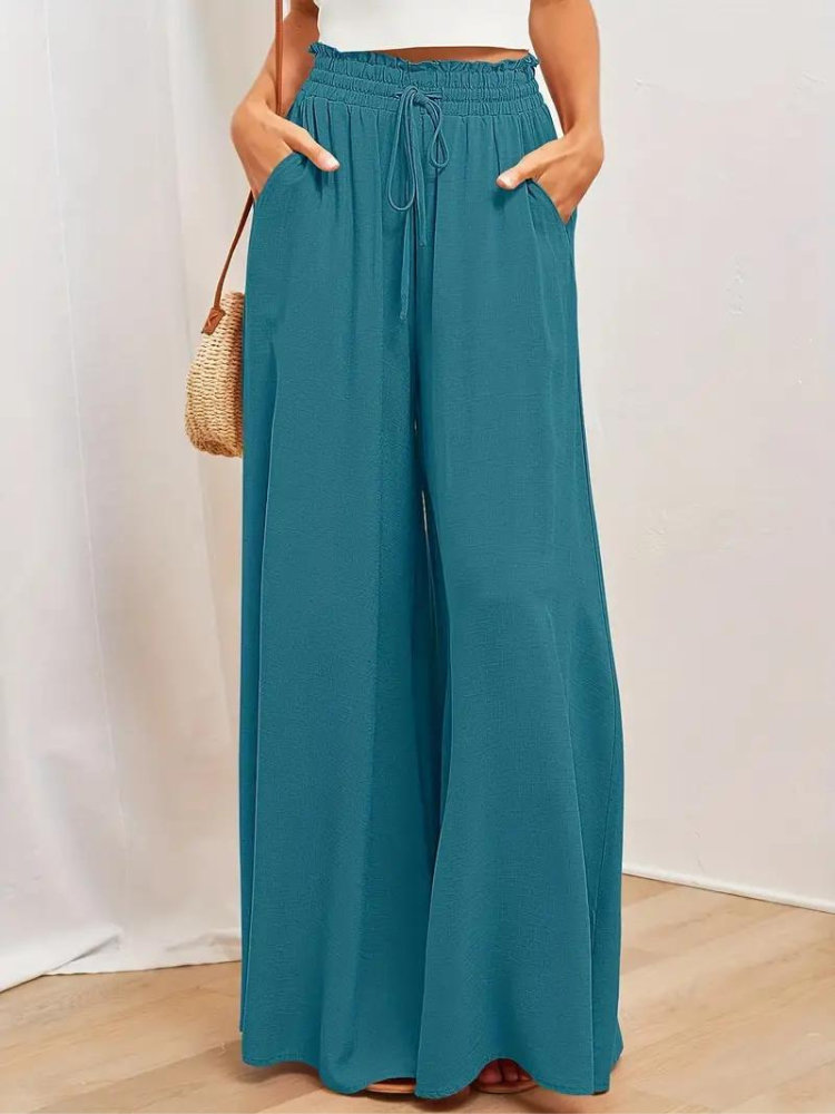 Pantalon femme taille haute