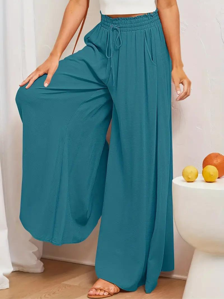 Pantalon femme taille haute
