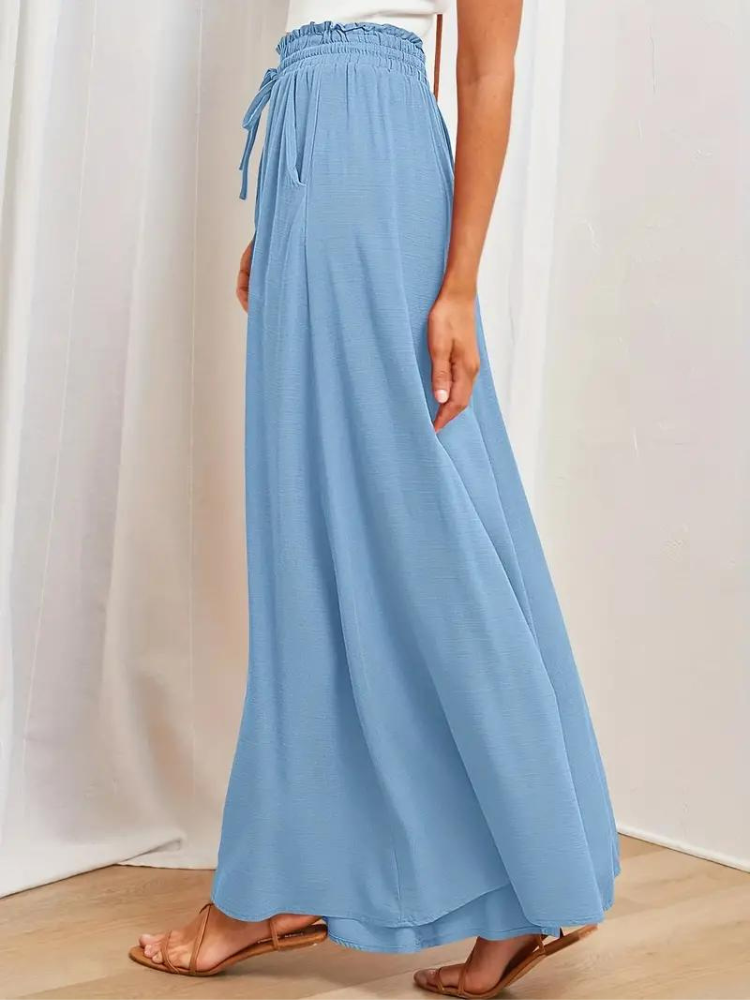 Pantalon femme taille haute