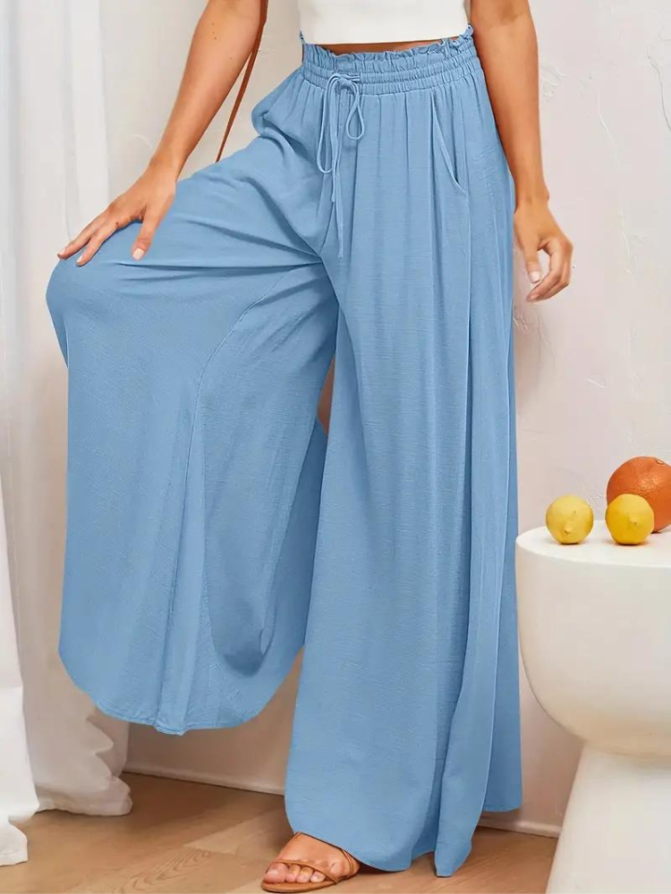 Pantalon femme taille haute