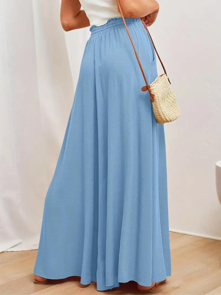 Pantalon femme taille haute