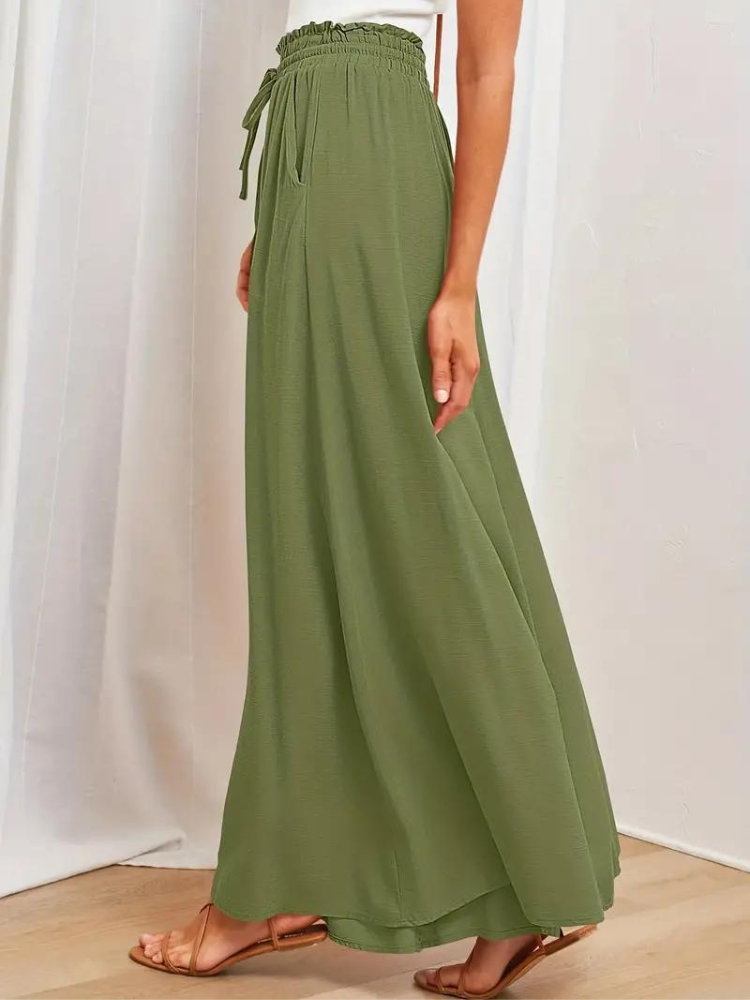 Pantalon femme taille haute
