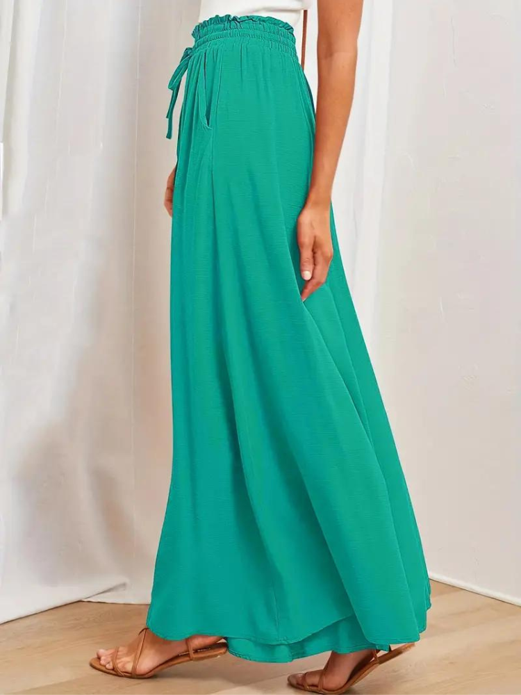 Pantalon femme taille haute