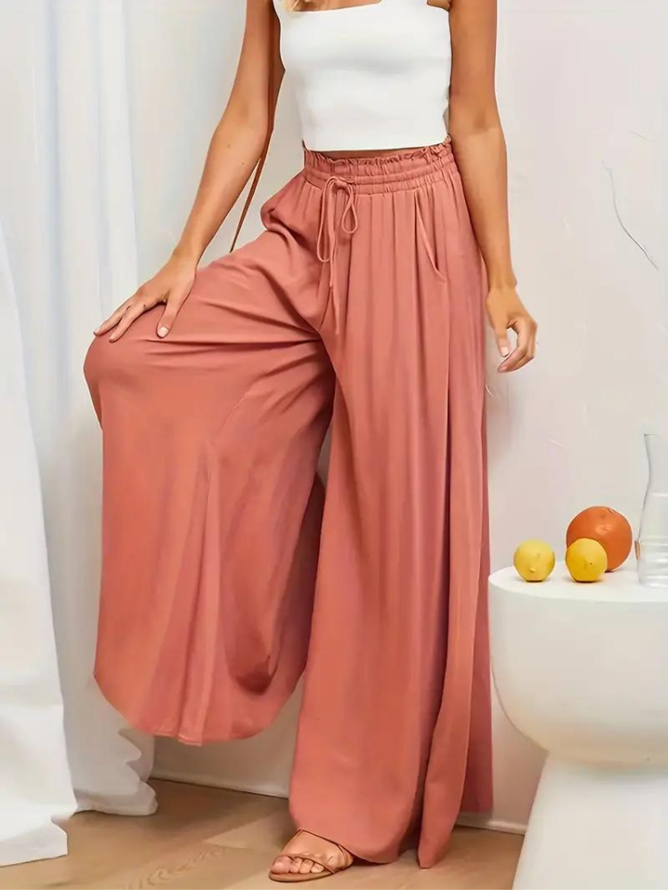 Pantalon femme taille haute