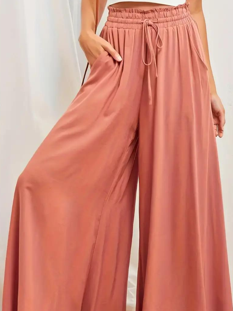 Pantalon femme taille haute