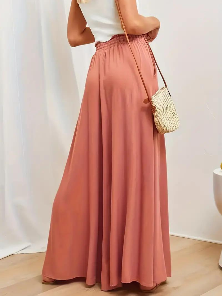 Pantalon femme taille haute