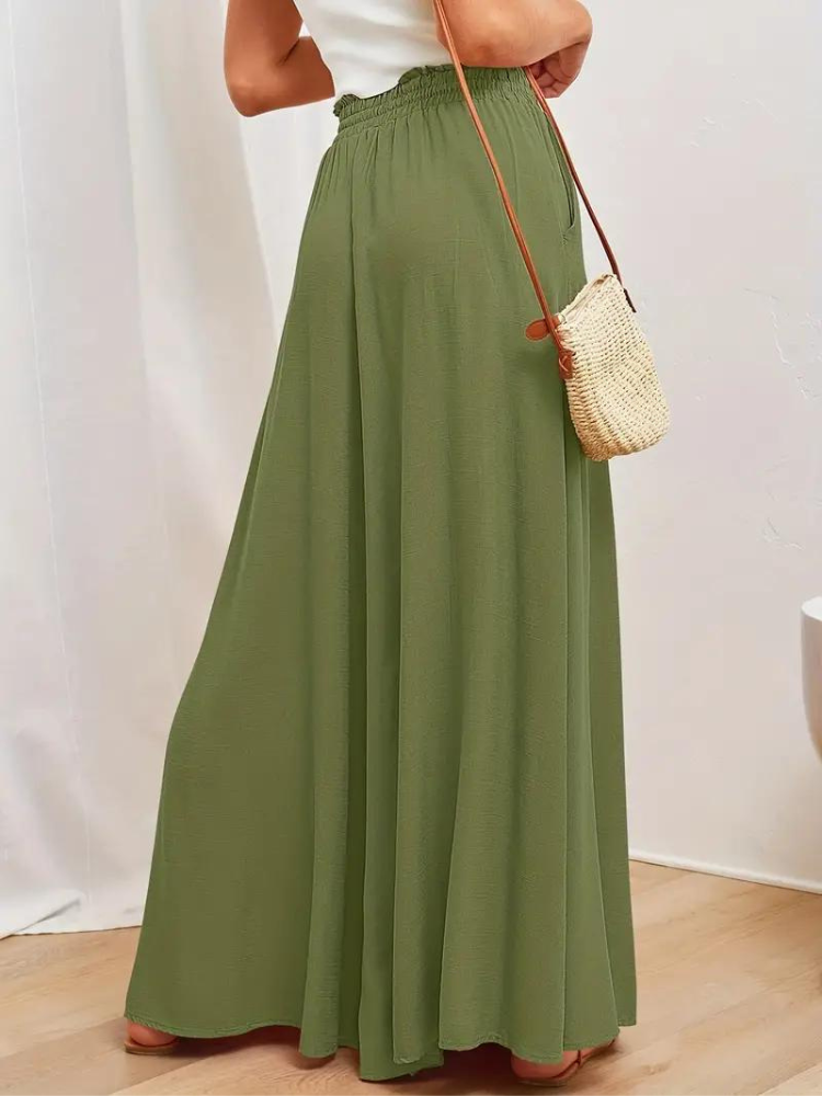 Pantalon femme taille haute
