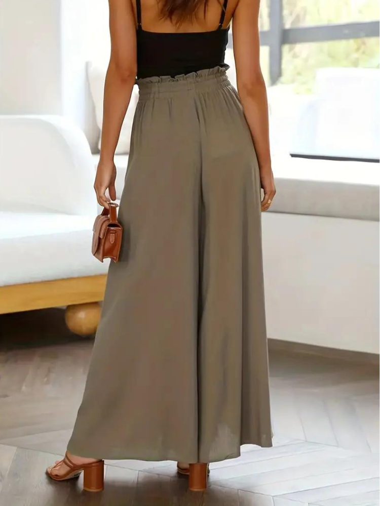 Pantalon femme taille haute