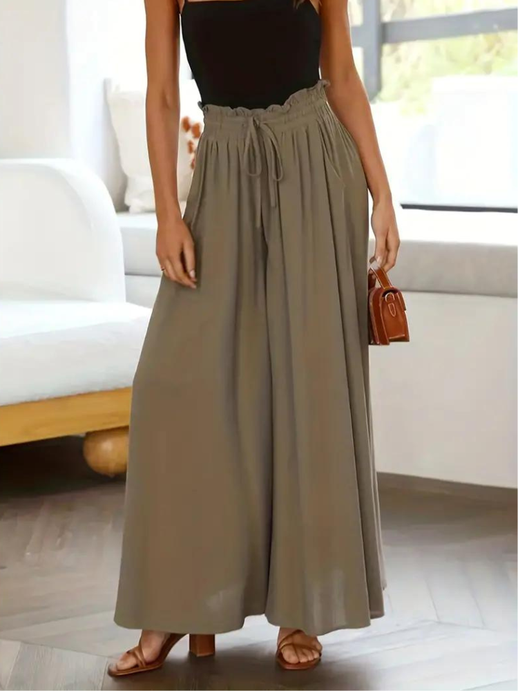 Pantalon femme taille haute