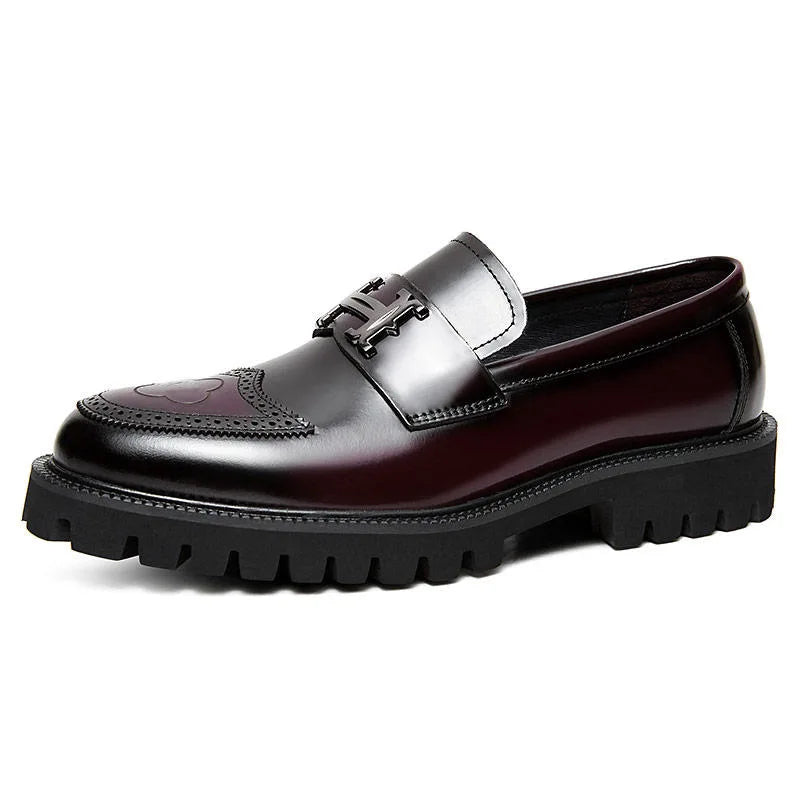 Jett - Mocassins classiques en cuir à semelles épaisses