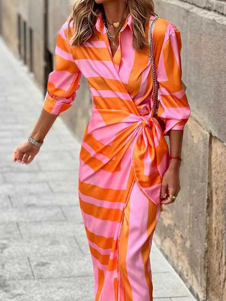 Robe d'Été Femme Longue Élégante à Coupe Fluide - Louisa-1