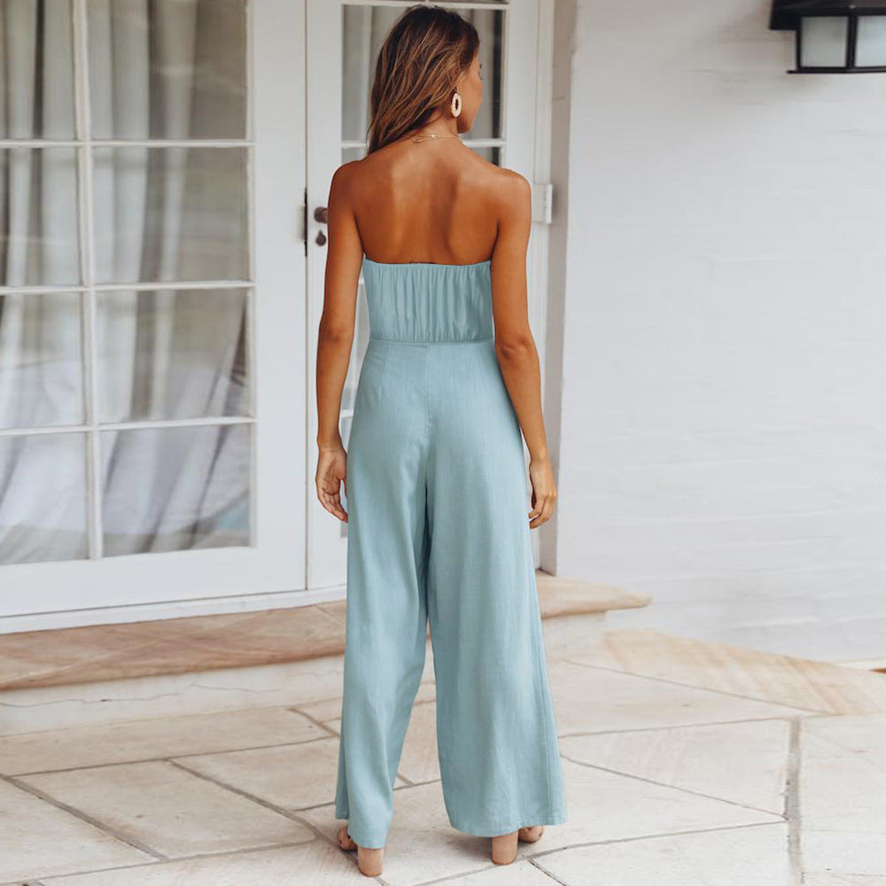Jumpsuit sans épaules