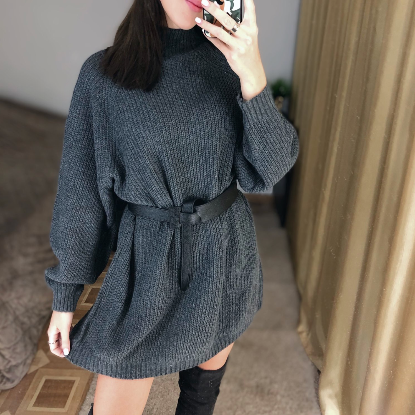 Robe élégante en tricot