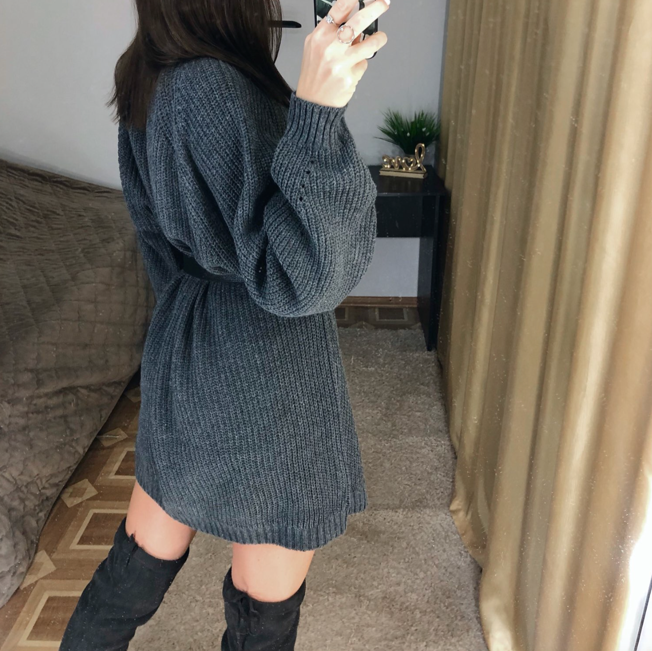 Robe élégante en tricot