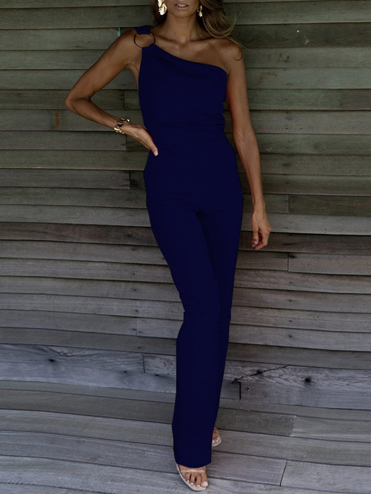 Combinaison Femme Chic Bretelle Unique Élégante - Clara-5