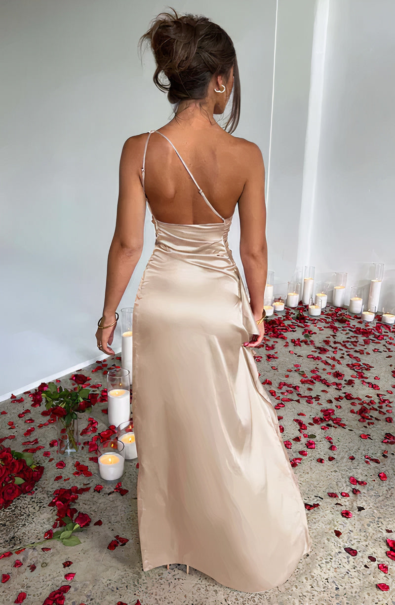 Robe de Soirée Femme Élégante à Une Épaule - Sophie-3